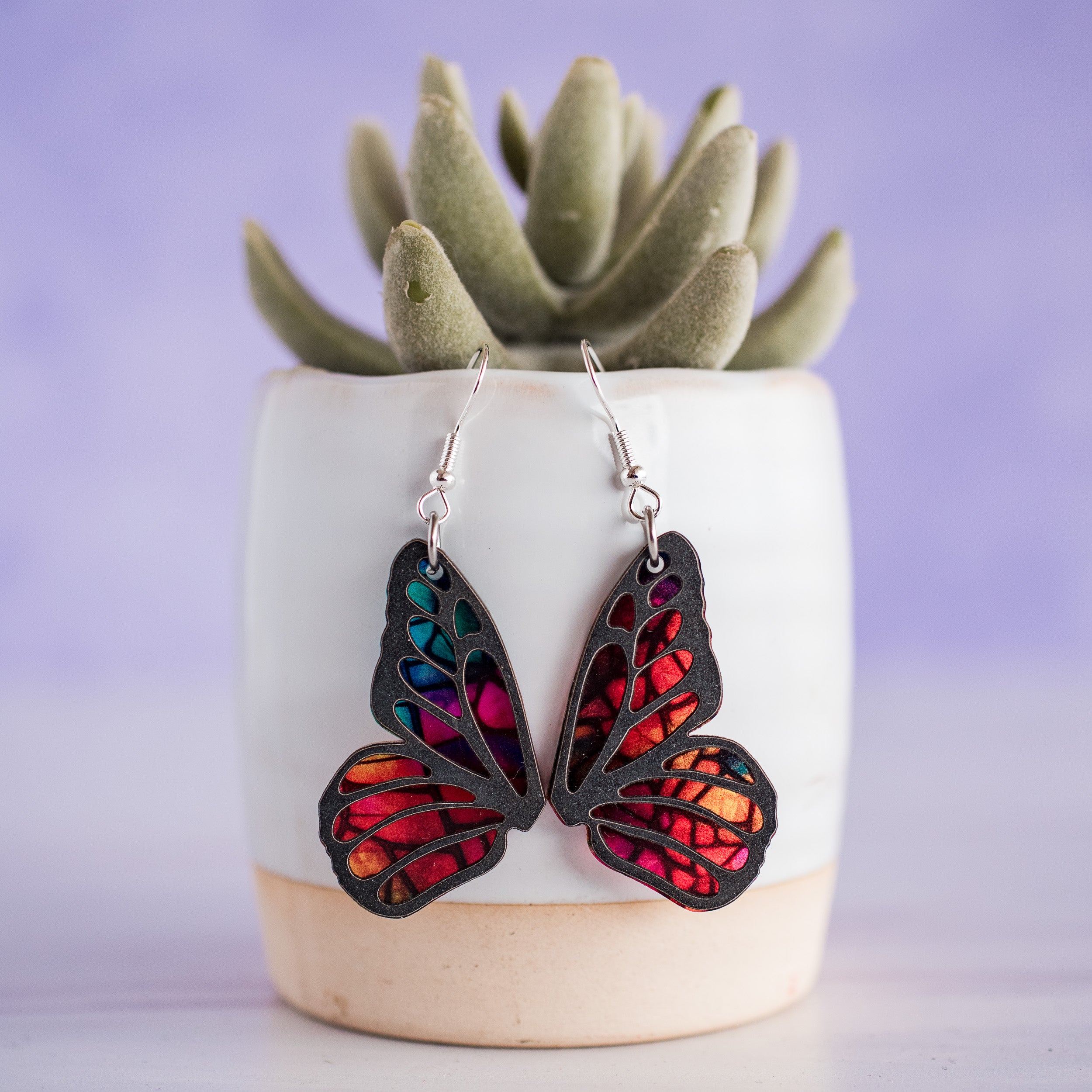 Rainbow Pebble Butterfly Wings