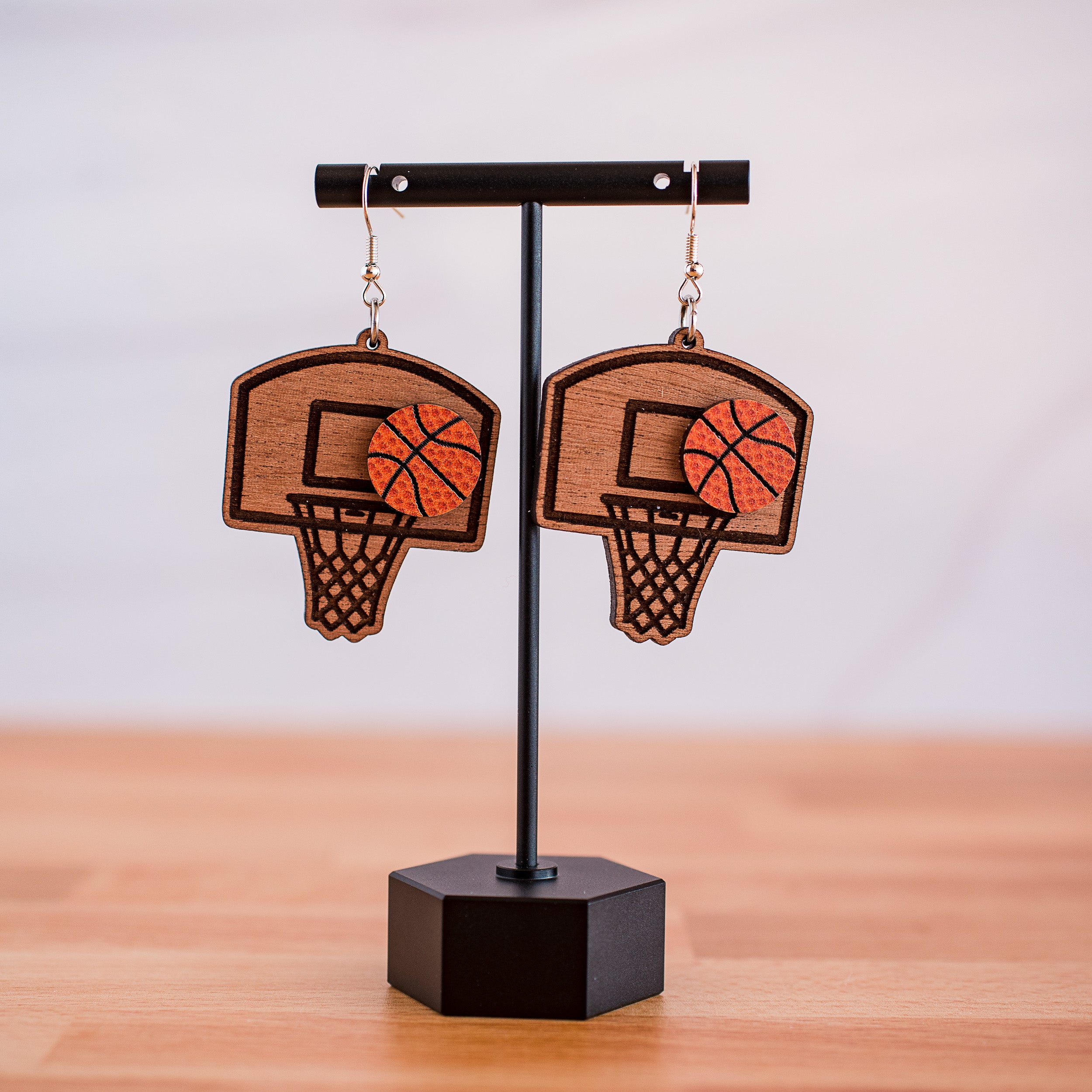 Basketball Goal with 3D Basketball Dangles